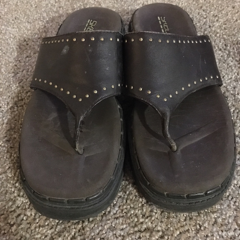 Brown Flip Flops